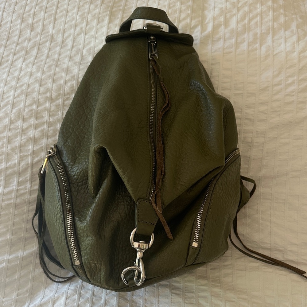 Rebecca Minkoff Green Olive Julian Backpack